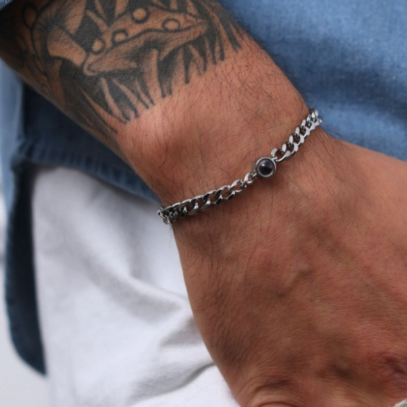 Custom Photo Bracelet for Men