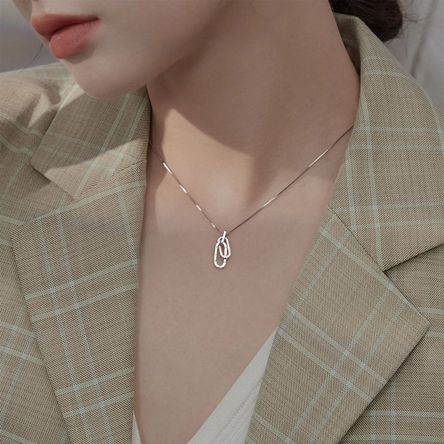 S925 Linked Together Necklace♥️