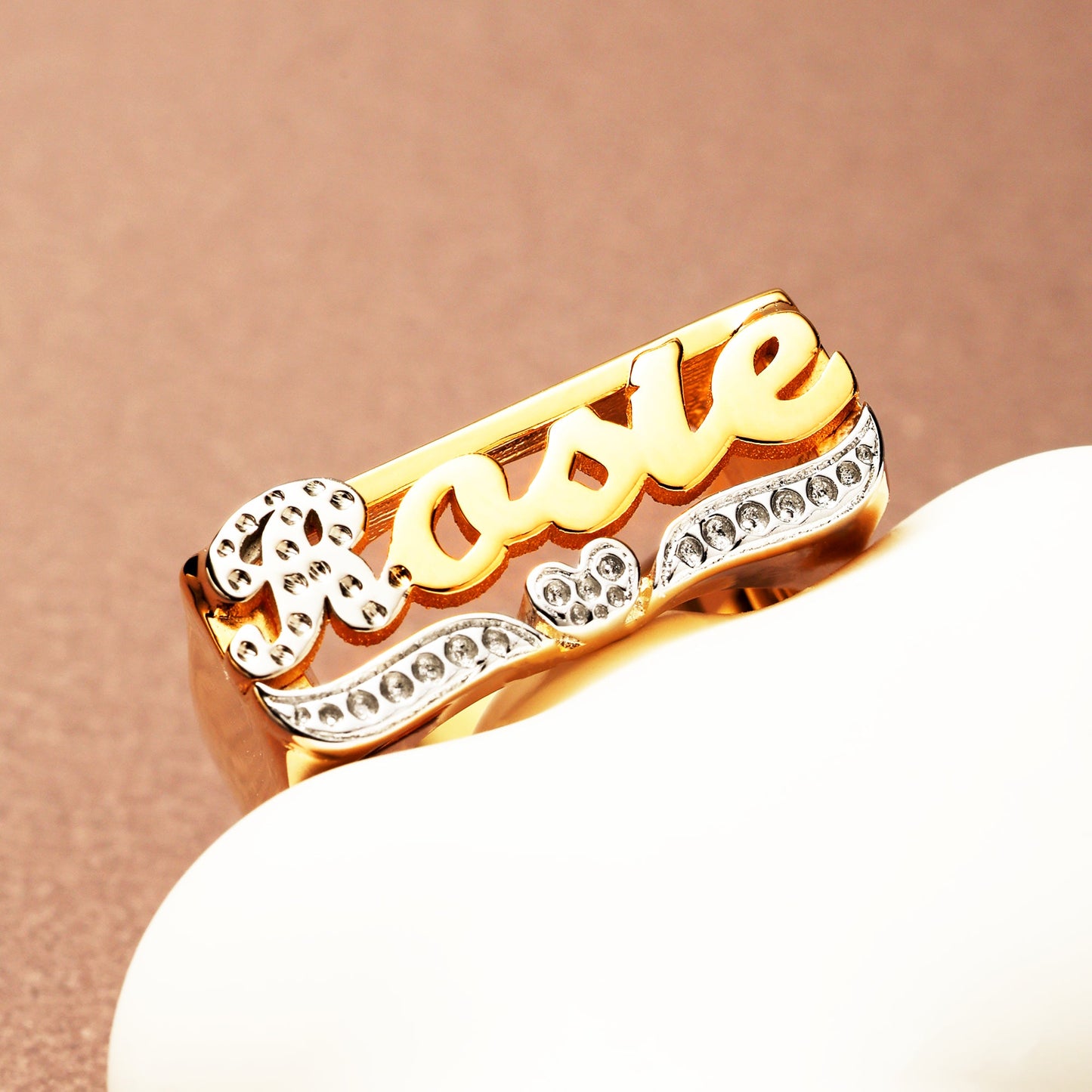 Customed Script Name Ring❤️