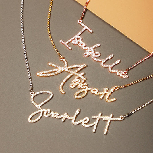 Artistic Font Name Necklace