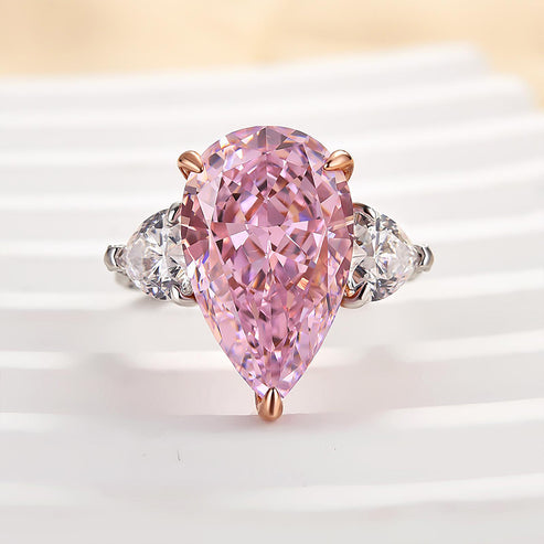 Pear Cut Pink 🌸Sapphire Engagement Ring