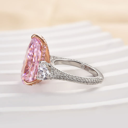 Pear Cut Pink 🌸Sapphire Engagement Ring