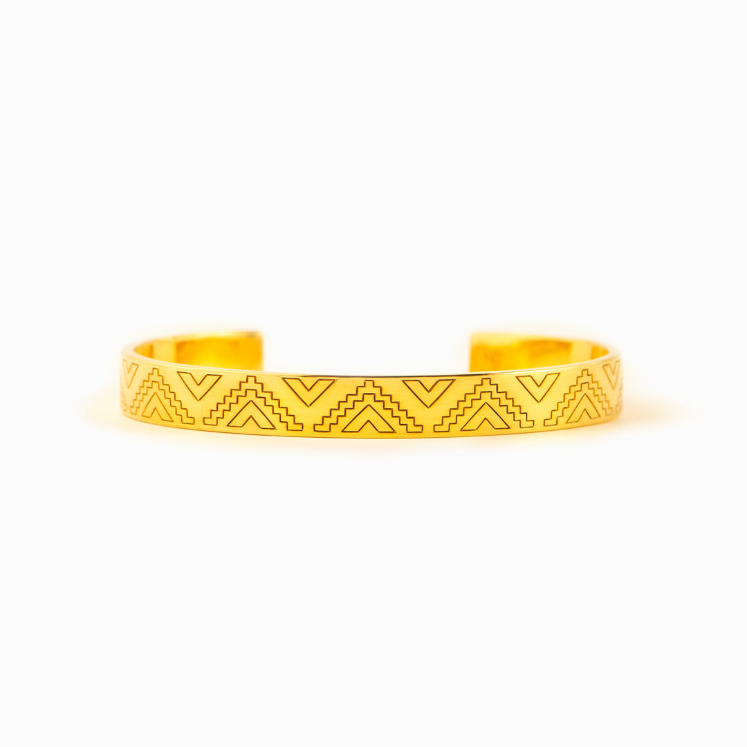 Squad Comes First Golden Triangle Bangle