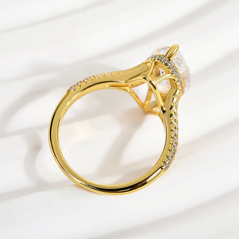 Exquisite Split Shank Marquise Cut Ring