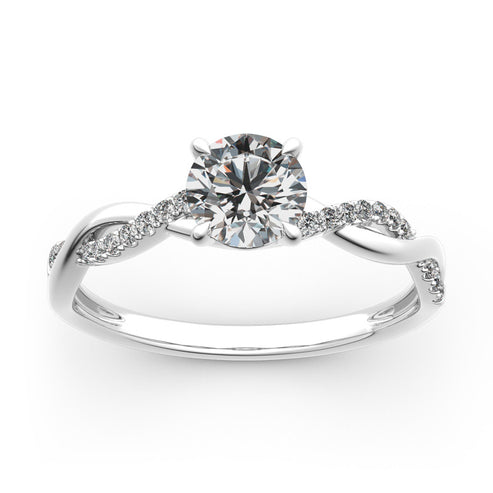 925S Twist Round Cut Ring