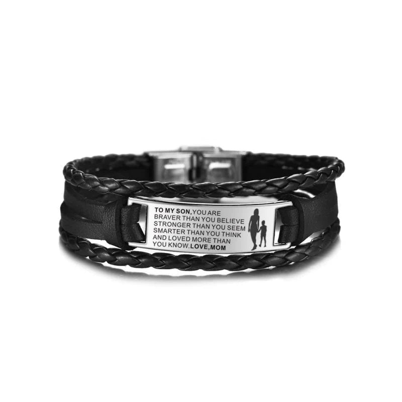 You Are Loved More Than You Know Leather Bracelet