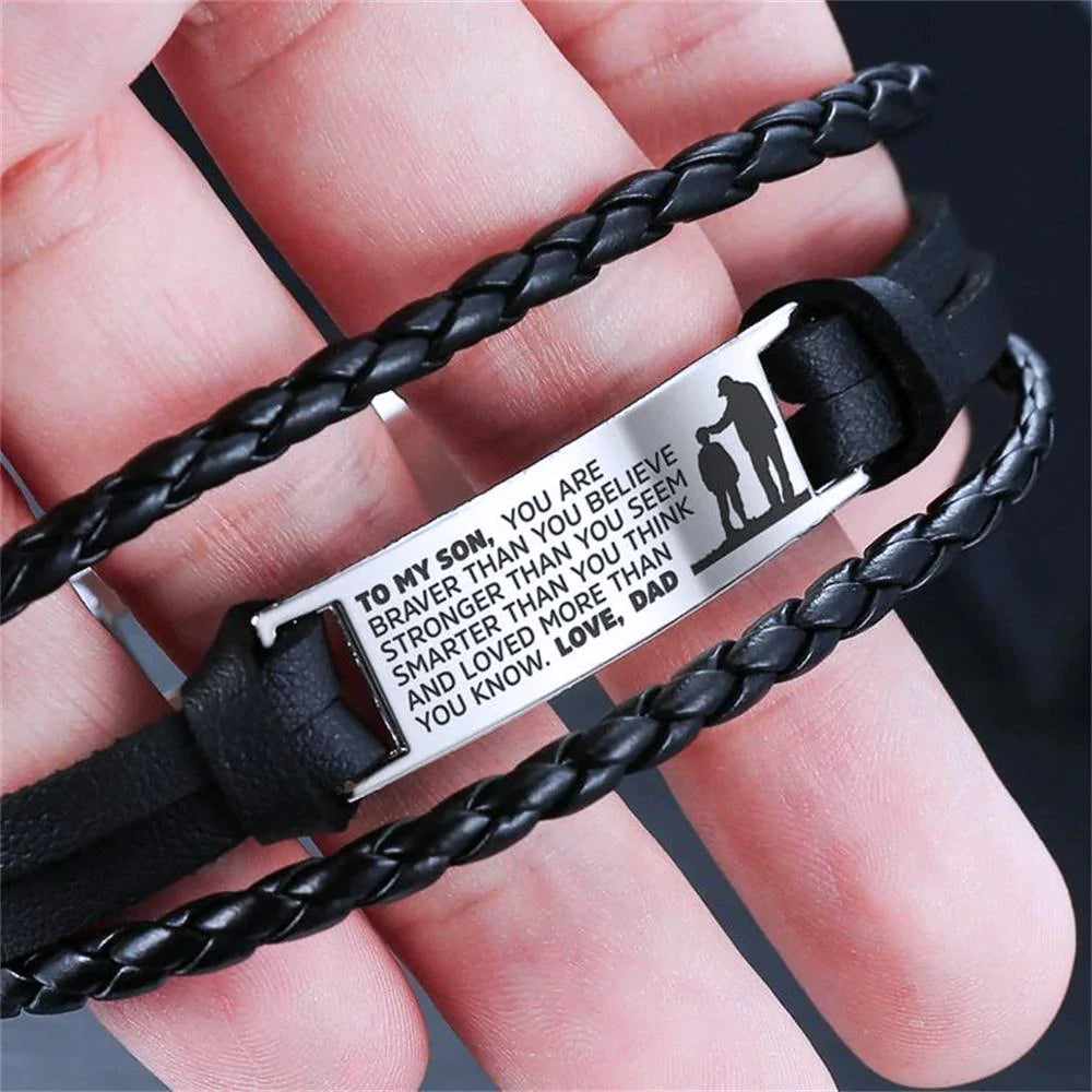 You Are Loved More Than You Know Leather Bracelet