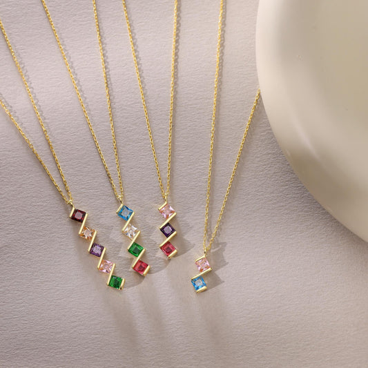 Multi Birthstone Necklace