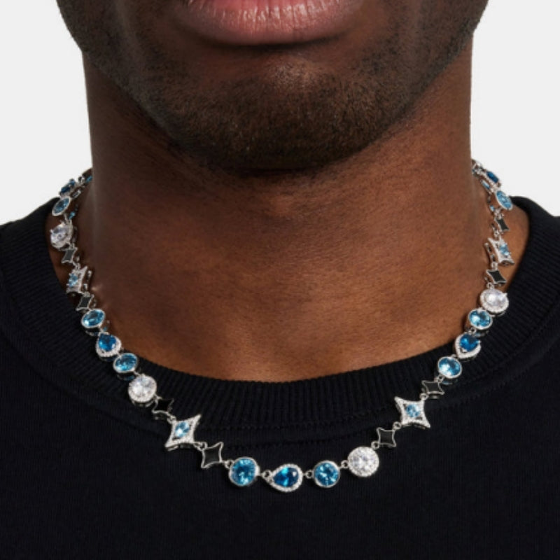 Star Celestial Motif Blue Gemstone Chain